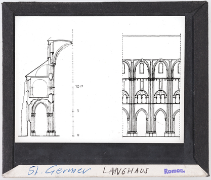 Vorschaubild Saint-Germer: Abteikirche, Schnitt des Langhauses 